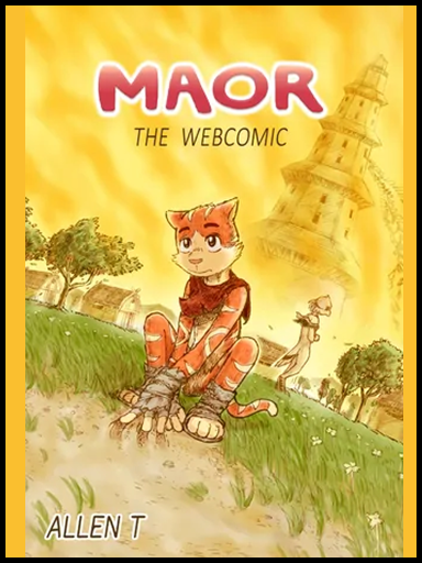 Tiger person in front of landscape